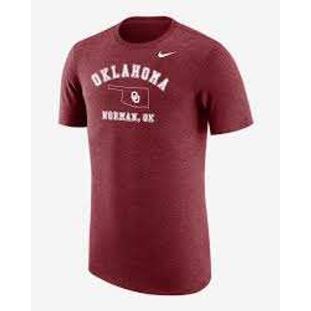 The Nike Tee Oklahoma‎ Sooners Graphic T-Shirt Norman OK Red Dri-Fit - Size XXL